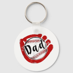 Llavero Papá De Béisbol Para La Madre Del Softbol De Béisb
