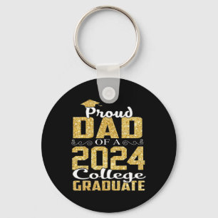 Llavero Papá De La Graduación De Camisas Universitarias De