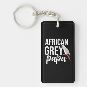 Llavero Papá de loro gris africano