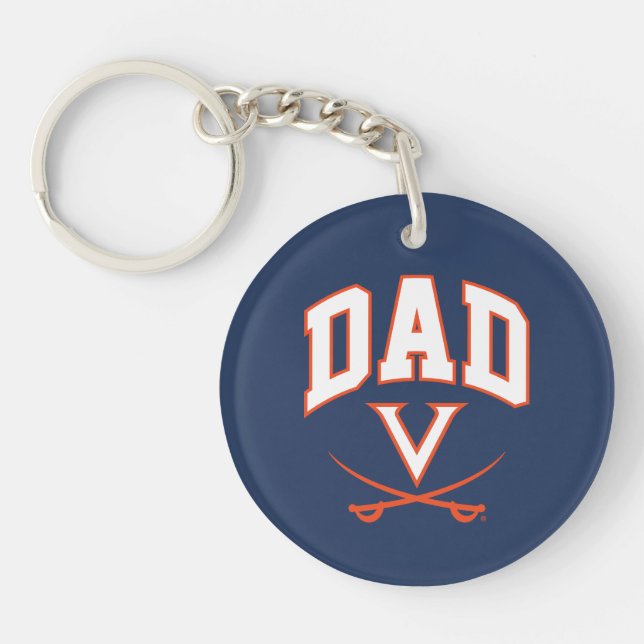 Llavero Papá de los Virginia Cavaliers (Frente)