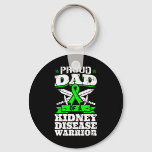 Llavero Papá De Un Guerrero De La Enfermedad Del Riñón