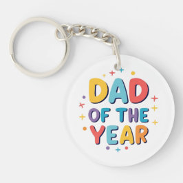 Llavero Papá del año - Gracioso regalo del Día del Padre