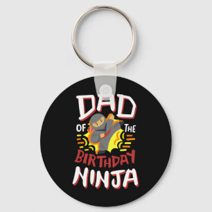 Llavero Papá Del Cumpleaños Niños De Ninja Karate Bday Fie