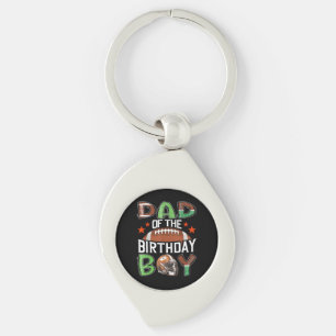 Llavero Papá del niño de cumpleaños fútbol día de juego