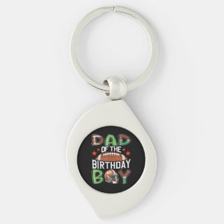 Llavero Papá del niño de cumpleaños fútbol día de juego