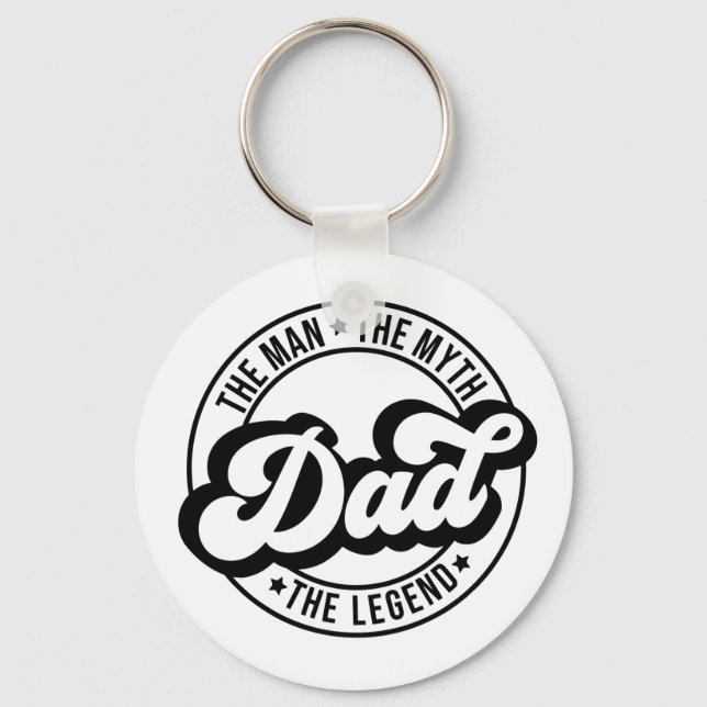 Llavero Papá el hombre el mito la leyenda papá papá hombre (Anverso)