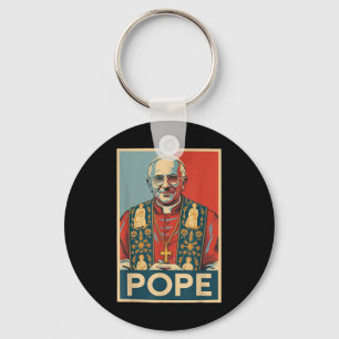 Llavero Papa Electoral Católico Leo Xiv Christian Pope Rob