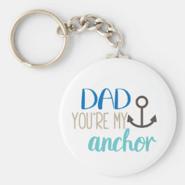 Llavero Papá, eres el Día del Padre Blanco Azul Anchor