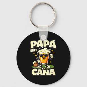 Llavero Papá eres la caña divertido cerveza española padre