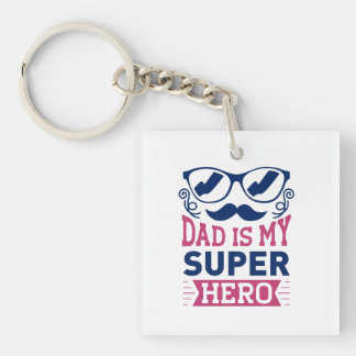 Llavero Papá es mi superhéroe