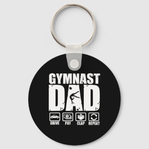 Llavero Papá Gimnasta Divertido Orgulloso Padre Gimnasia H