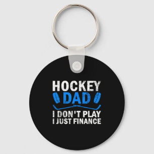 Llavero Papá hockey no juego solo financio el hockey sobre