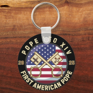 Llavero Papa León XIV, Histórico Primer Papa Norteamerican