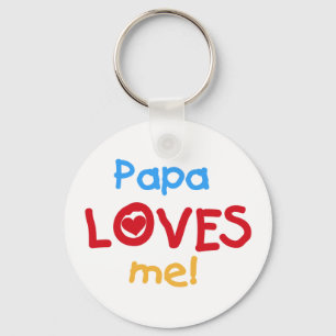 Llavero Papa me ama camisetas y regalos