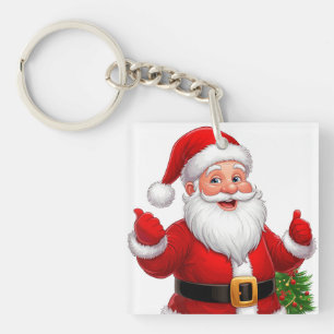 Llavero Papá Noel alegre