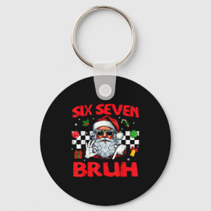 Llavero Papá Noel de Navidad Seis Siete Bruh 67 Meme 6 7 H