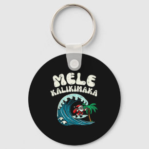 Llavero Papá Noel de surf de Navidad Mele Kalikimaka Xmas 