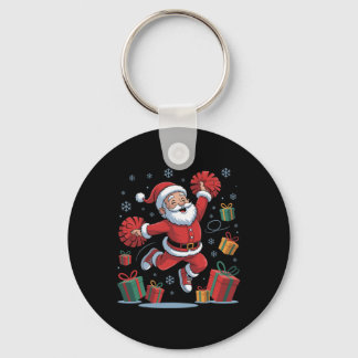 Llavero Papá Noel Divertido Animando Porristas Navidad Xma