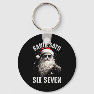 Llavero Papá Noel Divertido Dice Seis Siete Camisetas De N