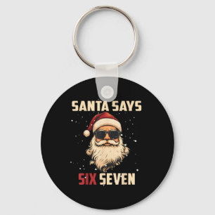 Llavero Papá Noel Divertido Dice Seis Siete Navidad 67 Mem