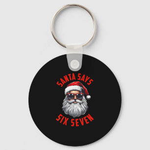 Llavero Papá Noel Divertido Dice Seis Siete Navidad 67 Mem