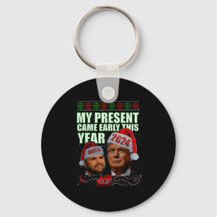 Llavero Papá Noel Divertido Trump Navidad Llegó Temprano 4
