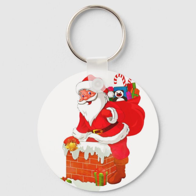 Llavero Papá Noel en el personalizado del techo (Anverso)