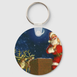 Llavero Papá Noel en el techo