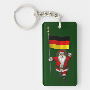 Llavero Papá Noel Patriótico Con El Fin De Alemania