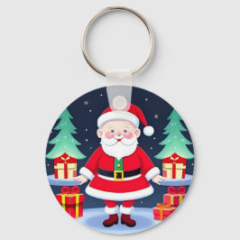 Llavero Papá Noel y regalos