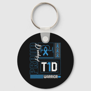 Llavero Papa Orgulloso De Guerrer T1d Cinta Conciencia De