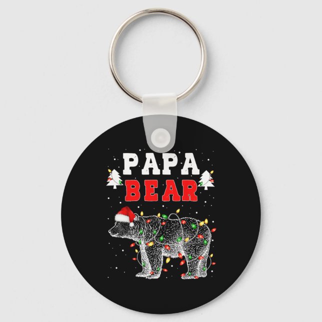 Llavero Papá Oso Navidades Santa Familia Matando Pajamas (Anverso)