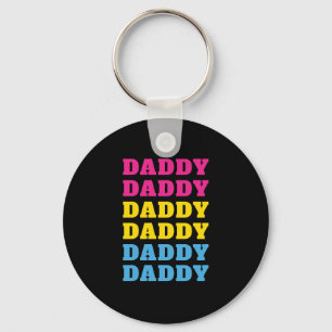 Llavero Papá pansexual LGBTQ Orgullo de papá Día del Padre