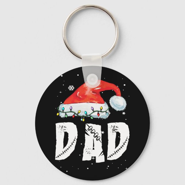 Llavero Papá Papá Navidades Papá Noel Matando A Pajamas Pa (Anverso)