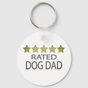 Llavero Papá perro de cinco estrellas