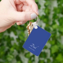 Llavero "Papá" personalizado con texto blanco - regalo par