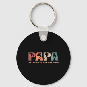 Llavero Papa Skater Mito Leyenda Patineta Patinaje en mono