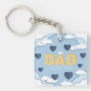 Llavero Papá te amo, el regalo del día del padre Keychain