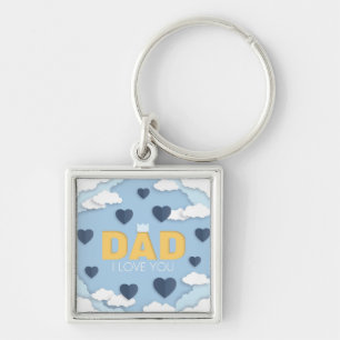 Llavero Papá te amo, regalo del día del padre