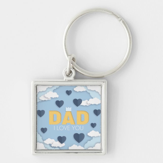 Llavero Papá te amo, regalo del día del padre (Frente)