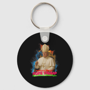 Llavero Papa Trump Divertido Trump Vaticano Cristiano Retr