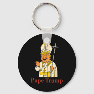 Llavero Papa Trump Divertido Trump Vaticano Cristiano Retr