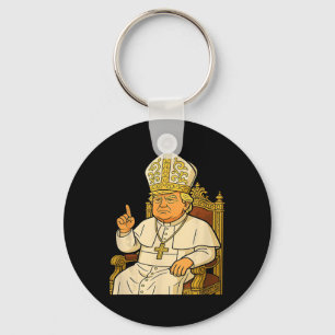 Llavero Papa Trump Divertido Trump Vaticano Cristiano Retr
