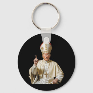 Llavero Papa Trump Divertido Trump Vaticano Cristiano Retr