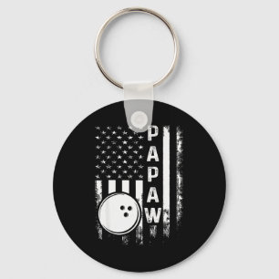 Llavero Papal Bowling Bandera Americana Navidad Vintage Xm