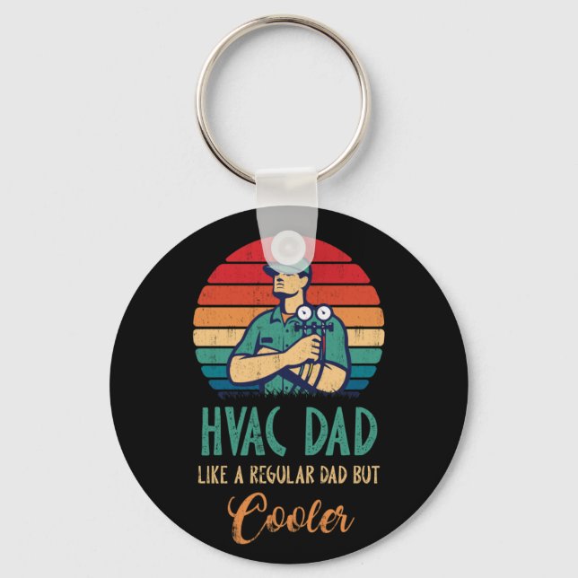 Llavero Papel HVAC pero refrigerador hombres divertidos té (Anverso)