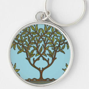 Llavero Papel pintado floral de William Morris Tree Frieze
