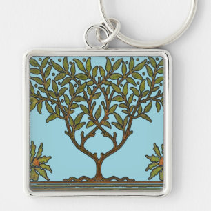 Llavero Papel pintado floral de William Morris Tree Frieze
