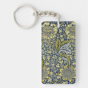 Llavero Papel pintado floral William Morris Kennet Azul Do