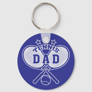 Llavero Papi de tenis, raquetas de tenis cruzadas